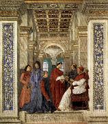 Melozzo da Forli Sixtus IV Founding the Vatican Library oil